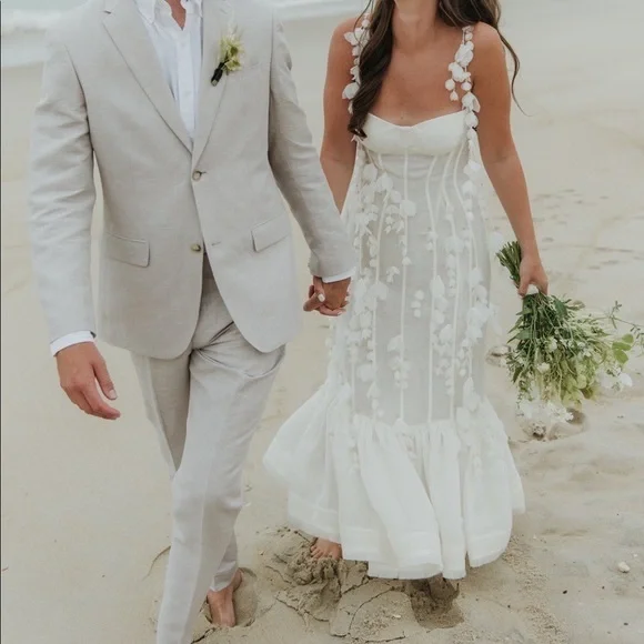 Zimmermann Botanica Silk Linen Petal Gown - Picture 7 of 15